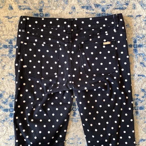 Fun Black slim ankle jeans with white polka dots. - Picture 5 of 8
